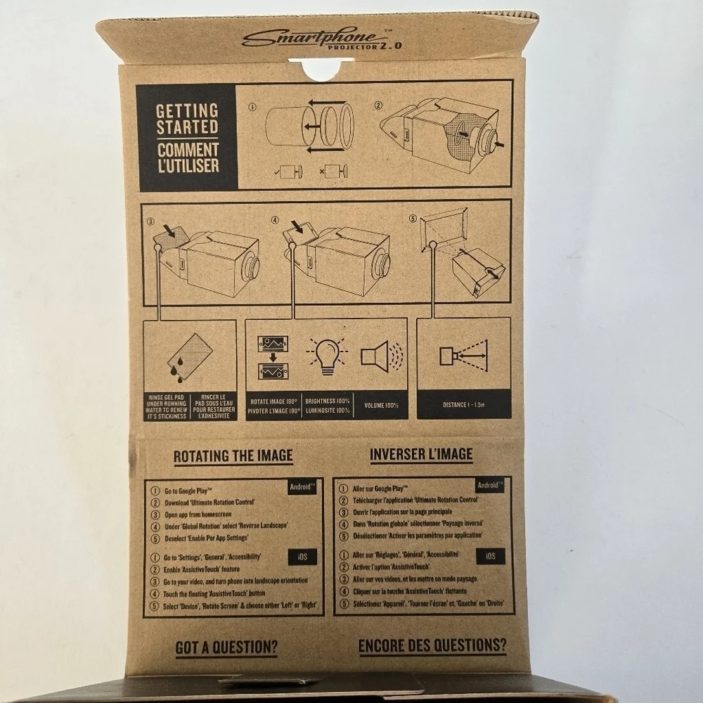 NIB Smartphone Projector 2.0 cinema in a box